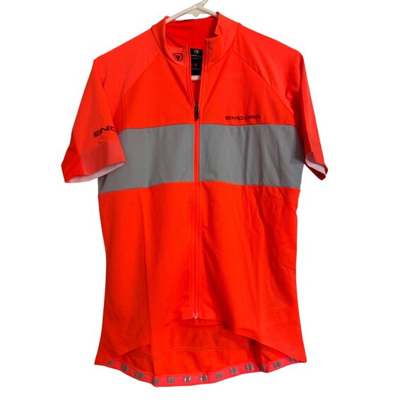 Endura FS260 Pro Jersey Women’s Size Large Cycling Short Sleeve Full Zip Pockets - Picture 4 of 11